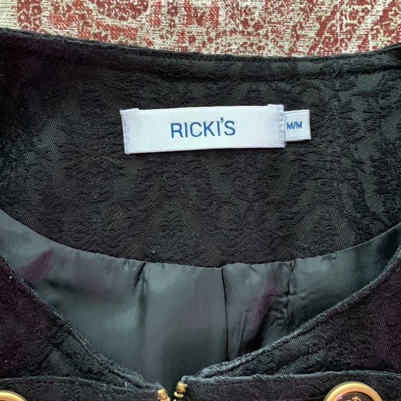 Ricki’s Black Brocade Jacket - Picture 4 of 10